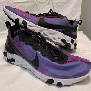 Nike React Element 55 Premium Black/Laser Fuchsia